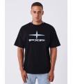 CAMISETA PXP NEGRA LOGO VAQUERO