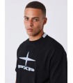 CAMISETA PXP NEGRA LOGO VAQUERO