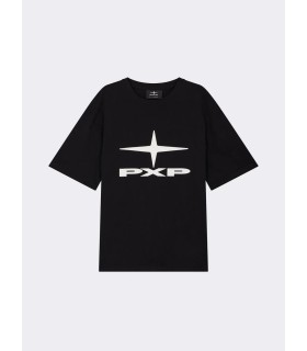 CAMISETA PXP NEGRA LOGO BLANCO