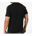 CAMISETA EA7 NEGRA TAPE BEIGE LOGO