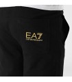 PANTALON EA7 NEGRO LOGO DORADO