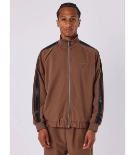 SUDADERA PXP MARRON CREMALLERA