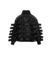 CHAQUETON MWM NEGRO TIRAS