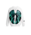 SUDADERA MWM BLANCA -BRILLO