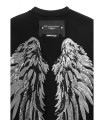 SUDADERA MWM NEGRA -BRILLO