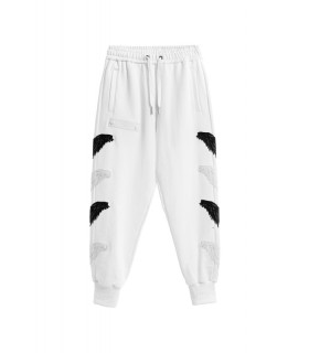Pantalón blanco 4 alas bordadas MWM