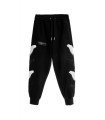 Pantalón negro 4 alas bordadas MWM