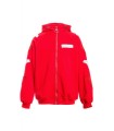 Sudadera MWM RoJa con cremallera y alas con lentejuelas