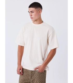 Camiseta Pxp beige con perlas y dibujo espalda