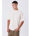 Camiseta Pxp beige con perlas y dibujo espalda