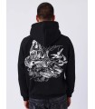 Sudadera Pxp negra con perlas y dibujo espalda