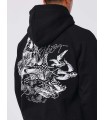 Sudadera Pxp negra con perlas y dibujo espalda