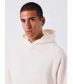 Sudadera Pxp beige con perlas y dibujo espalda
