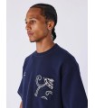 Camiseta Pxp marino con bolsillo vaquero