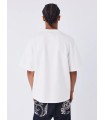 Camiseta Pxp blanca con bolsillo vaquero