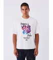 camiseta PXP blanca con flores