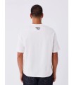 camiseta PXP blanca con flores