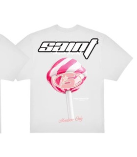 CAMISETA  SAINTDEPT  BLANCA LOGO BLANCO