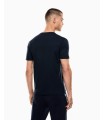 CAMISETA NEGRA EA7 VINILO PECHO Y MANGA