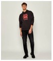 SUDADERA HUGO  GRIS OPACO  CAPUCHA X RB