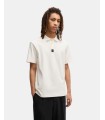 Polo blanco Hugo logo metal