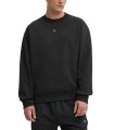 SUDADERA HUGO NEGRO-LOGO METAL