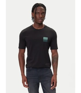 Camiseta Hugo basica cuadrado aqua