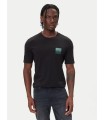 Camiseta Hugo basica cuadrado aqua