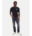 Camiseta Hugo basica cuadrado aqua