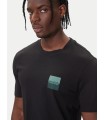 Camiseta Hugo basica cuadrado aqua