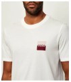 Camiseta Hugo basica cuadrado burdeos