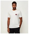 Camiseta Hugo basica cuadrado burdeos