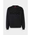 SUDADERA NEGRA HUGO LOGO NEGRO