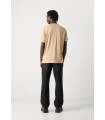 camiseta hugo beige logo blanco