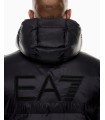 CHAQUETON EA7 NEGRO LOGO ESPALDA