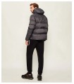 CHAQUETON EA7 GRIS LOGO ESPALDA