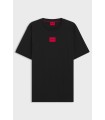 CAMISETA HUGO NEGRA LOGO CHICO PECHO
