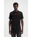 CAMISETA HUGO NEGRA LOGO CHICO PECHO