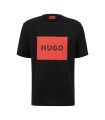 CAMISETA HUGO NEGRA LOGO GRANDE
