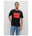CAMISETA HUGO NEGRA LOGO GRANDE