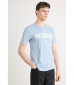 CAMISETA HUGO AZUL CIELO LOGO BLANCO