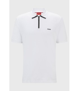 POLO HUGO BLANCO CON CREMALLERA