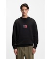 SUDADERA  HUGO NEGRO LOGO DIFUMINADO