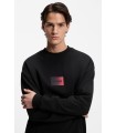 SUDADERA  HUGO NEGRO LOGO DIFUMINADO