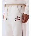 Pantalon Pxp beige detalles rojos retro