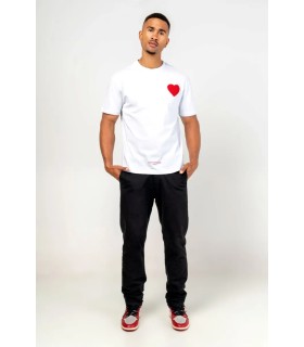 Camiseta blanca  Louis Vendome corazón rojo