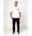 Camiseta blanca  Louis Vendome corazón rojo