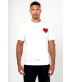Camiseta blanca  Louis Vendome corazón rojo