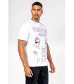 Camiseta Louis Vendome blanca griego rosa