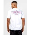 Camiseta Louis Vendome blanca griego rosa